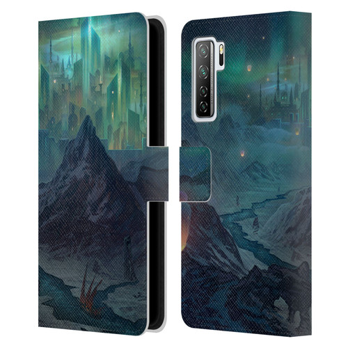 Alyn Spiller Environment Art Northern Kingdom Leather Book Wallet Case Cover For Huawei Nova 7 SE/P40 Lite 5G