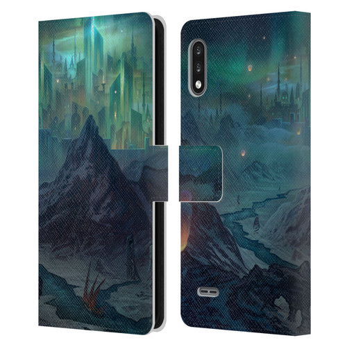 Alyn Spiller Environment Art Northern Kingdom Leather Book Wallet Case Cover For LG K22