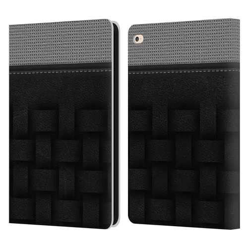 Alyn Spiller Luxury Charcoal Leather Book Wallet Case Cover For Apple iPad Air 2 (2014)