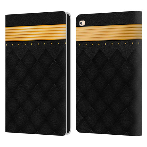 Alyn Spiller Luxury Gold Leather Book Wallet Case Cover For Apple iPad Air 2 (2014)