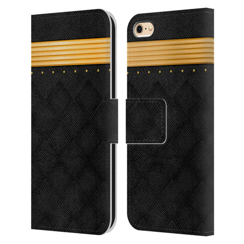 Alyn Spiller Luxury Gold Leather Book Wallet Case Cover For Apple iPhone 6 / iPhone 6s