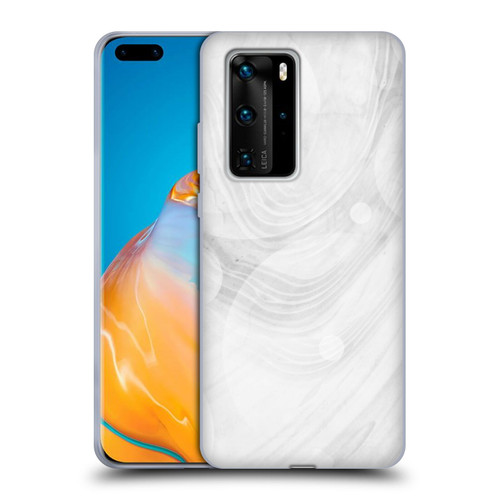 Alyn Spiller Marble White Soft Gel Case for Huawei P40 Pro / P40 Pro Plus 5G