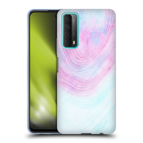 Alyn Spiller Marble Pastel Soft Gel Case for Huawei P Smart (2021)