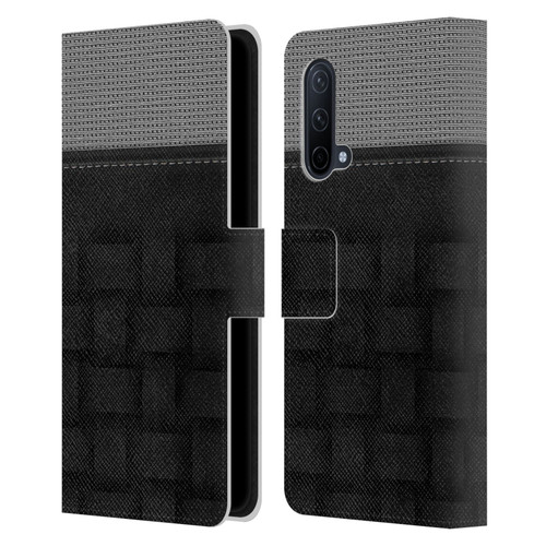 Alyn Spiller Luxury Charcoal Leather Book Wallet Case Cover For OnePlus Nord CE 5G