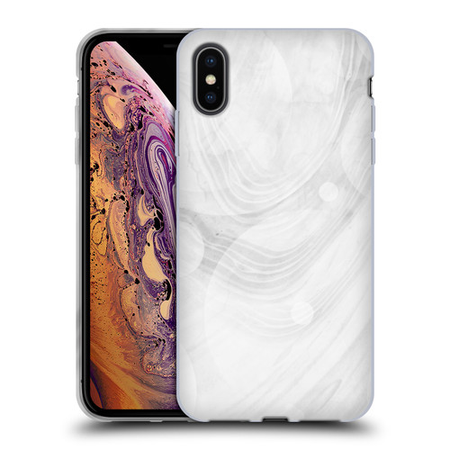 Alyn Spiller Marble White Soft Gel Case for Apple iPhone XS Max