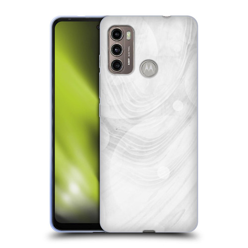 Alyn Spiller Marble White Soft Gel Case for Motorola Moto G60 / Moto G40 Fusion