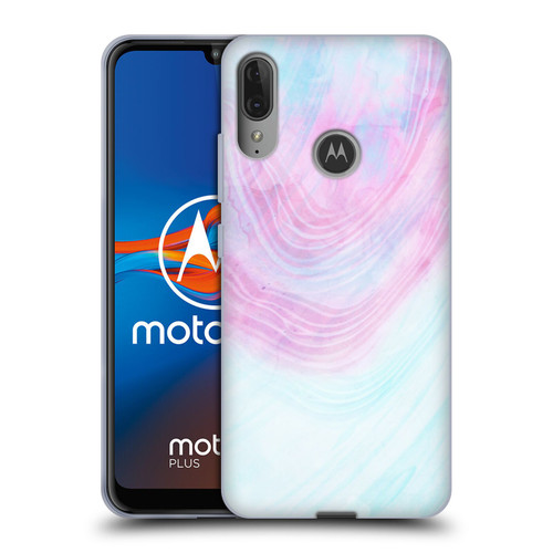 Alyn Spiller Marble Pastel Soft Gel Case for Motorola Moto E6 Plus