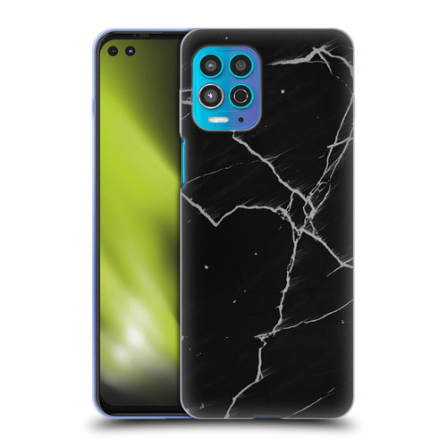 Alyn Spiller Marble Black Soft Gel Case for Motorola Moto G100