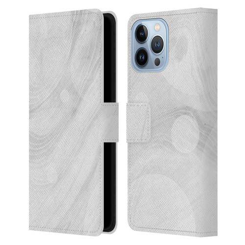 Alyn Spiller Marble White Leather Book Wallet Case Cover For Apple iPhone 13 Pro Max
