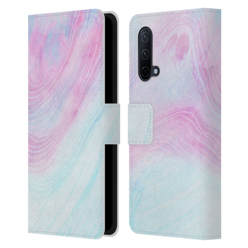 Alyn Spiller Marble Pastel Leather Book Wallet Case Cover For OnePlus Nord CE 5G