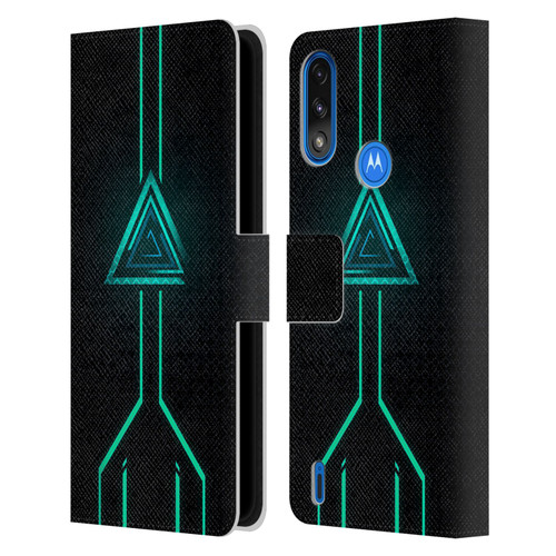 Alyn Spiller Neon Green Leather Book Wallet Case Cover For Motorola Moto E7 Power / Moto E7i Power