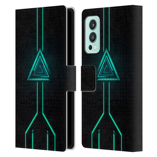 Alyn Spiller Neon Green Leather Book Wallet Case Cover For OnePlus Nord 2 5G