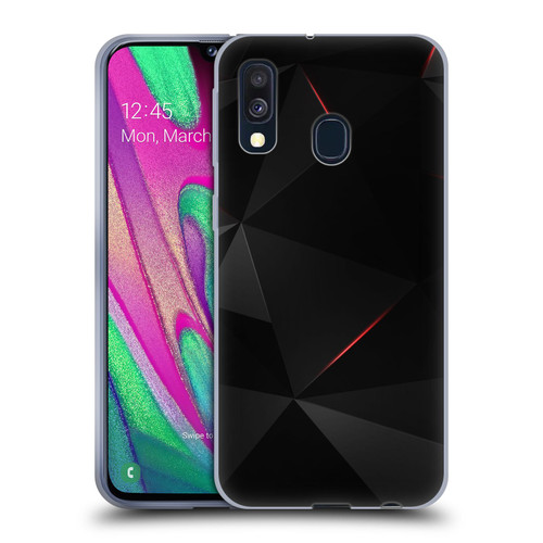 Alyn Spiller Tectonic Red Soft Gel Case for Samsung Galaxy A40 (2019)