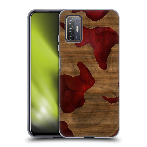 Alyn Spiller Wood & Resin Fire Soft Gel Case for HTC Desire 21 Pro 5G