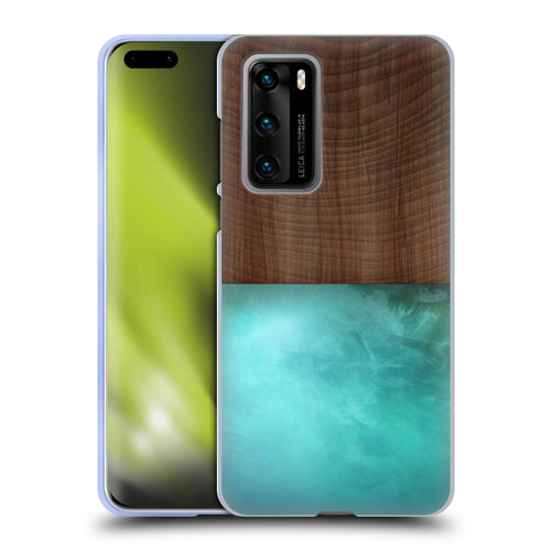 Alyn Spiller Wood & Resin Blocking Soft Gel Case for Huawei P40 5G