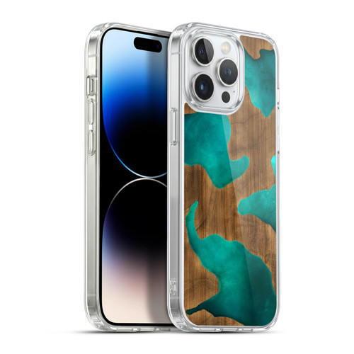 Alyn Spiller Wood & Resin Aqua Soft Gel Case for Apple iPhone 13 Pro Max & MagSafe