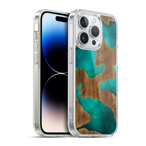 Alyn Spiller Wood & Resin Aqua Soft Gel Case for Apple iPhone 13 Pro & MagSafe