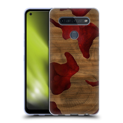 Alyn Spiller Wood & Resin Fire Soft Gel Case for LG K51S