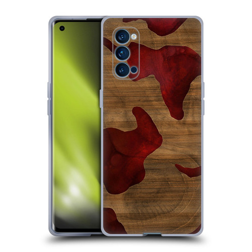 Alyn Spiller Wood & Resin Fire Soft Gel Case for OPPO Reno 4 Pro 5G
