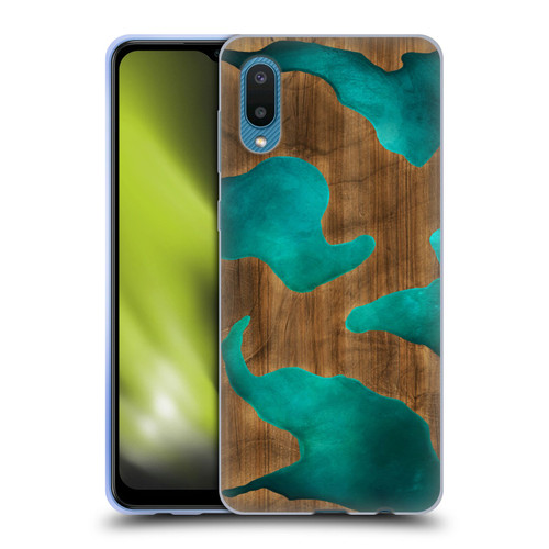 Alyn Spiller Wood & Resin Aqua Soft Gel Case for Samsung Galaxy A02/M02 (2021)