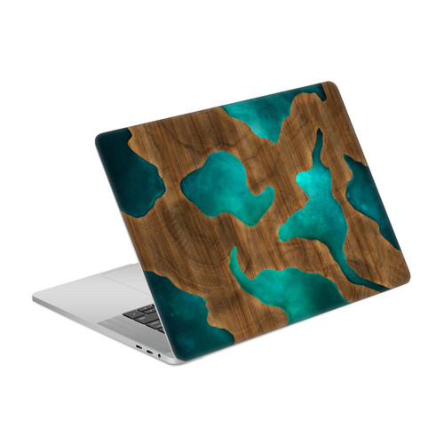 Alyn Spiller Wood & Resin Aqua Vinyl Sticker Skin Decal Cover for Apple MacBook Pro 15.4" A1707/A1990