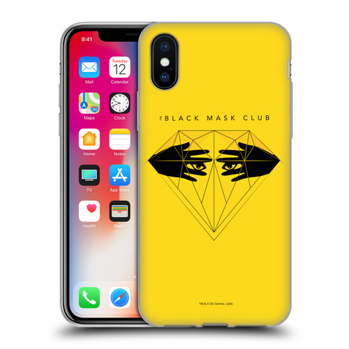 Birds of Prey DC Comics Graphics Black Club Logo Soft Gel Case for Apple iPhone X / iPhone XS