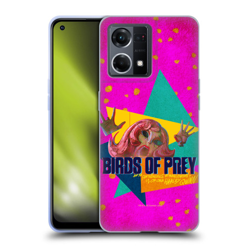 Birds of Prey DC Comics Graphics Panic In Neon Soft Gel Case for OPPO Reno8 4G