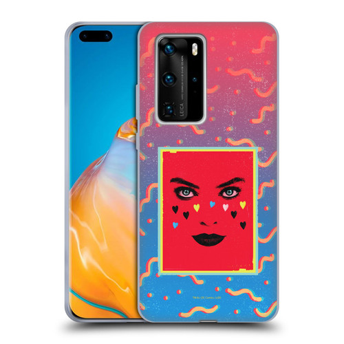 Birds of Prey DC Comics Harley Quinn Art Face Soft Gel Case for Huawei P40 Pro / P40 Pro Plus 5G