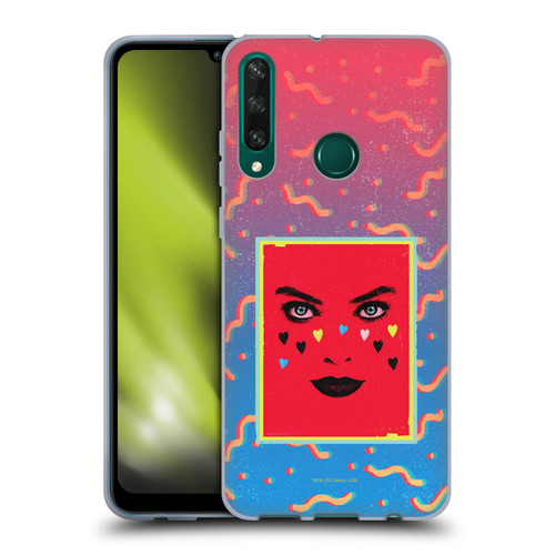 Birds of Prey DC Comics Harley Quinn Art Face Soft Gel Case for Huawei Y6p