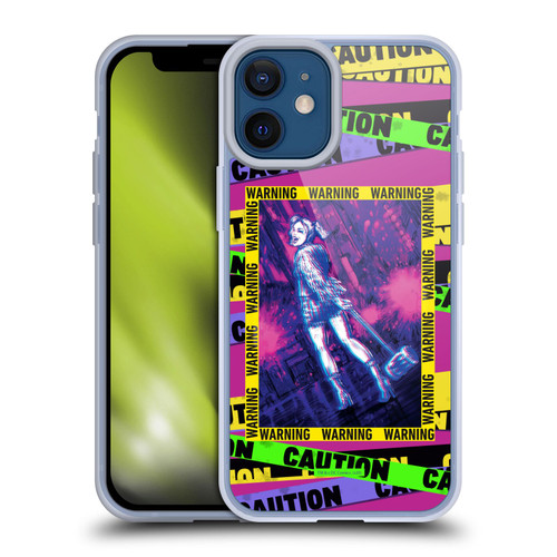 Birds of Prey DC Comics Harley Quinn Art Warning Soft Gel Case for Apple iPhone 12 Mini