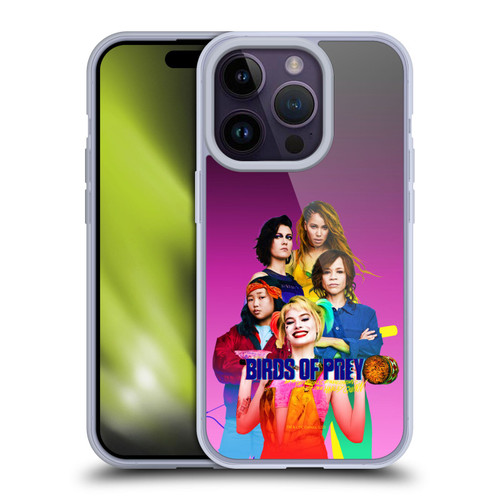 Birds of Prey DC Comics Harley Quinn Art BOP Cast Soft Gel Case for Apple iPhone 14 Pro