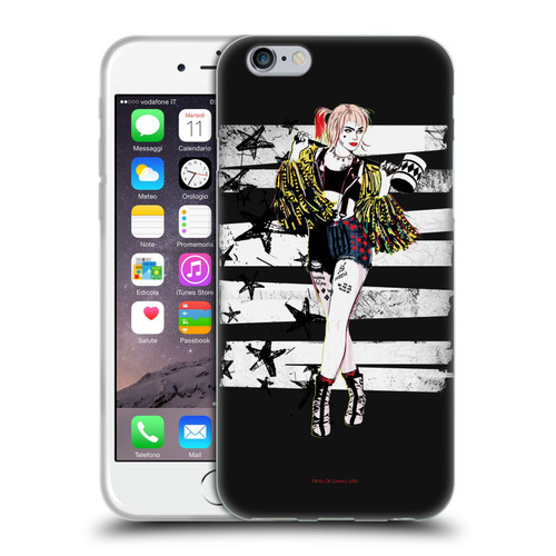 Birds of Prey DC Comics Harley Quinn Art Strut Soft Gel Case for Apple iPhone 6 / iPhone 6s