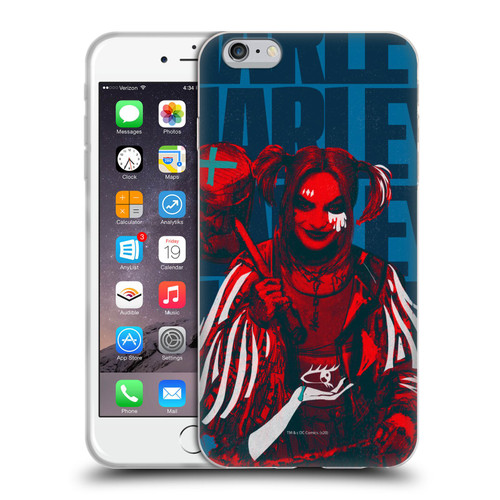 Birds of Prey DC Comics Harley Quinn Art Hammer Soft Gel Case for Apple iPhone 6 Plus / iPhone 6s Plus