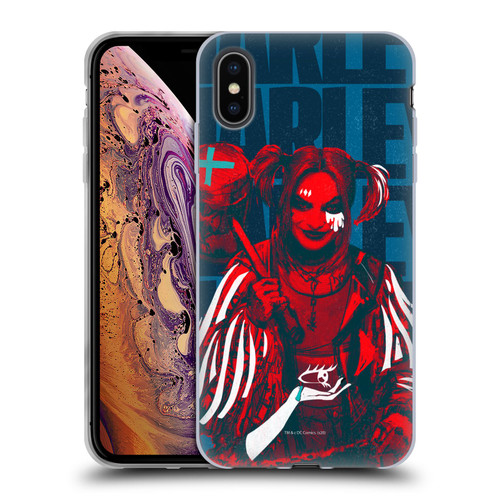 Birds of Prey DC Comics Harley Quinn Art Hammer Soft Gel Case for Apple iPhone XS Max