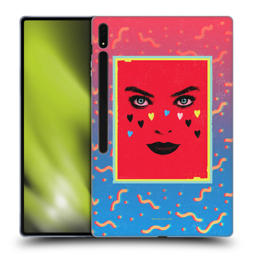 Birds of Prey DC Comics Harley Quinn Art Face Soft Gel Case for Samsung Galaxy Tab S8 Ultra