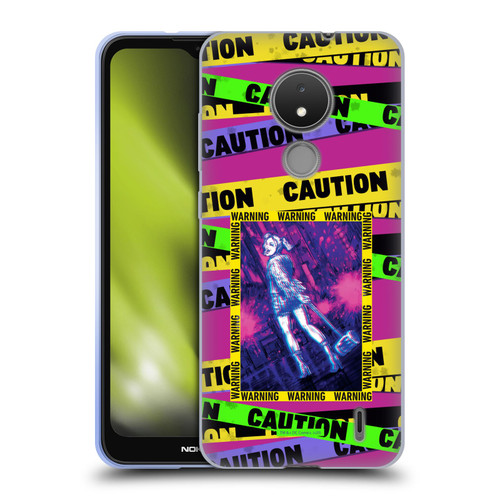 Birds of Prey DC Comics Harley Quinn Art Warning Soft Gel Case for Nokia C21
