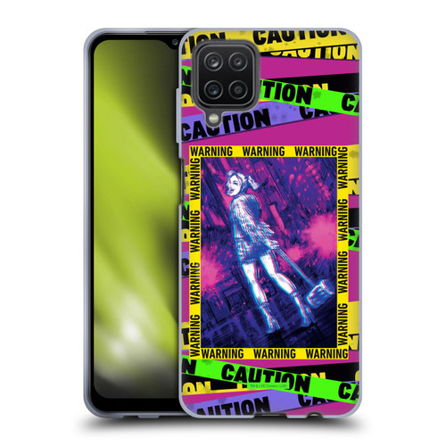 Birds of Prey DC Comics Harley Quinn Art Warning Soft Gel Case for Samsung Galaxy A12 (2020)