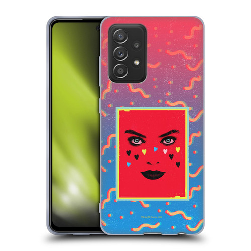 Birds of Prey DC Comics Harley Quinn Art Face Soft Gel Case for Samsung Galaxy A52 / A52s / 5G (2021)