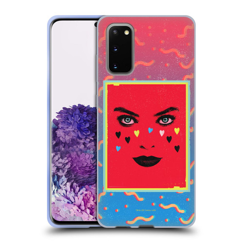 Birds of Prey DC Comics Harley Quinn Art Face Soft Gel Case for Samsung Galaxy S20 / S20 5G