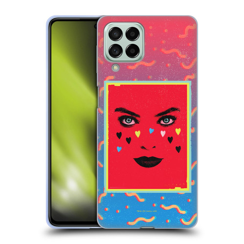 Birds of Prey DC Comics Harley Quinn Art Face Soft Gel Case for Samsung Galaxy M53 (2022)