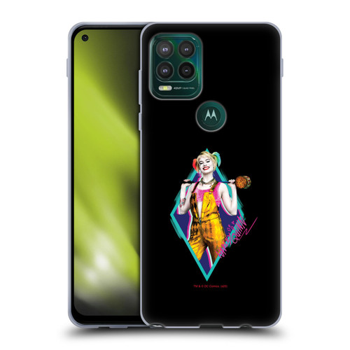 Birds of Prey DC Comics Harley Quinn Happy Crazy Hammer Soft Gel Case for Motorola Moto G Stylus 5G 2021