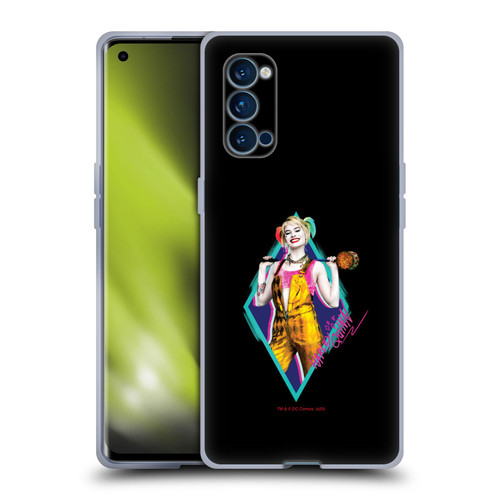 Birds of Prey DC Comics Harley Quinn Happy Crazy Hammer Soft Gel Case for OPPO Reno 4 Pro 5G