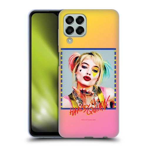 Birds of Prey DC Comics Harley Quinn Flying Kiss Soft Gel Case for Samsung Galaxy M33 (2022)