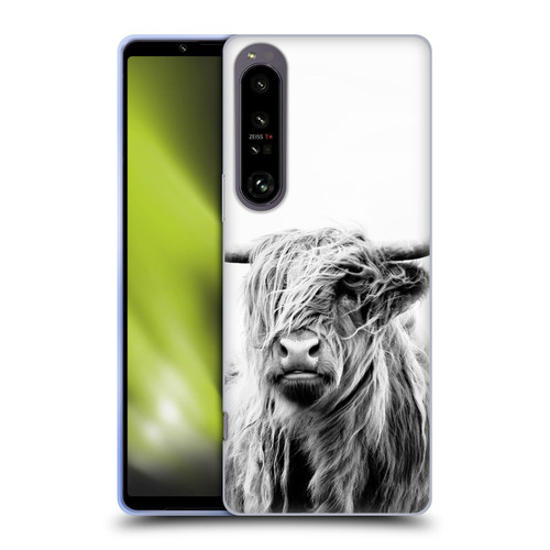 Dorit Fuhg Travel Stories Portrait of a Highland Cow Soft Gel Case for Sony Xperia 1 IV