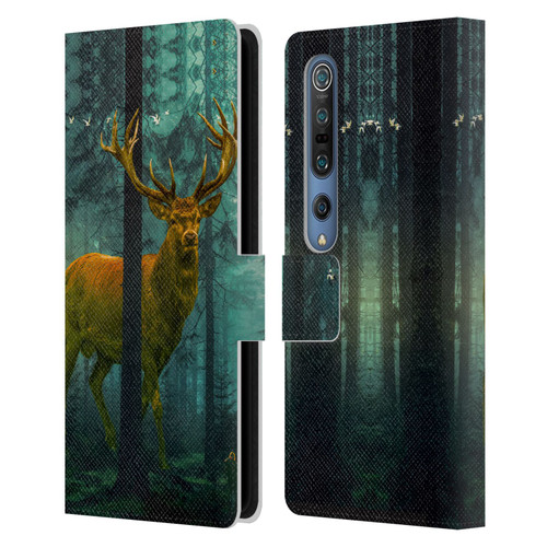 Dave Loblaw Animals Giant Forest Deer Leather Book Wallet Case Cover For Xiaomi Mi 10 5G / Mi 10 Pro 5G