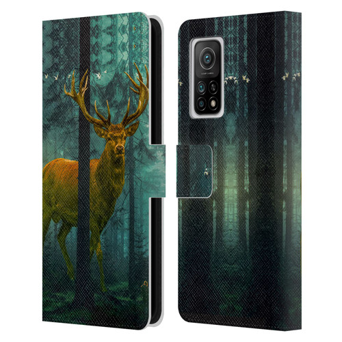 Dave Loblaw Animals Giant Forest Deer Leather Book Wallet Case Cover For Xiaomi Mi 10T 5G