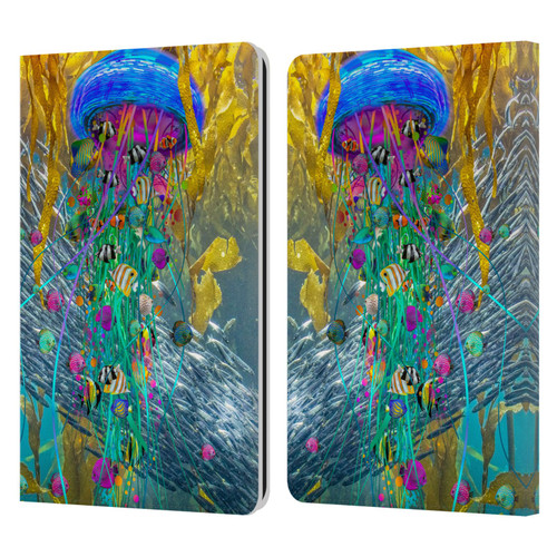 Dave Loblaw Jellyfish Jellyfish Kelp Field Leather Book Wallet Case Cover For Amazon Kindle Paperwhite 1 / 2 / 3
