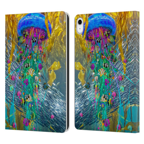 Dave Loblaw Jellyfish Jellyfish Kelp Field Leather Book Wallet Case Cover For Apple iPad 10.9 (2022)