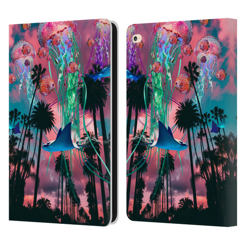 Dave Loblaw Jellyfish California Dreamin Jellyfish Leather Book Wallet Case Cover For Apple iPad Air 2 (2014)