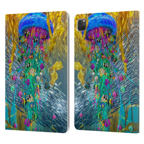 Dave Loblaw Jellyfish Jellyfish Kelp Field Leather Book Wallet Case Cover For Apple iPad Pro 11 2020 / 2021 / 2022